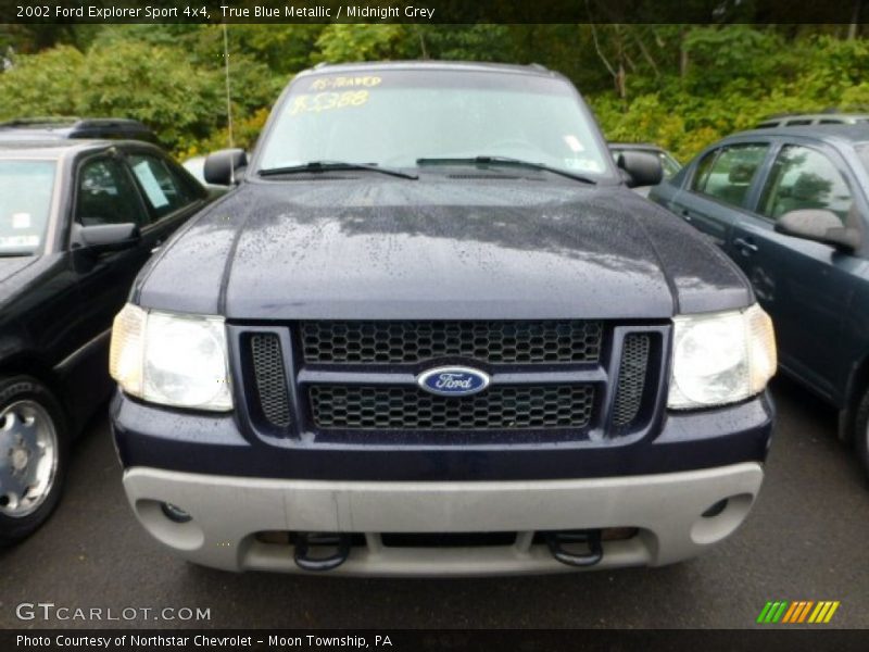 True Blue Metallic / Midnight Grey 2002 Ford Explorer Sport 4x4