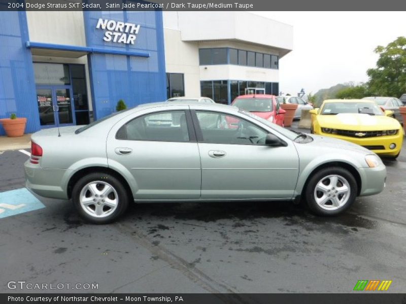 Satin Jade Pearlcoat / Dark Taupe/Medium Taupe 2004 Dodge Stratus SXT Sedan