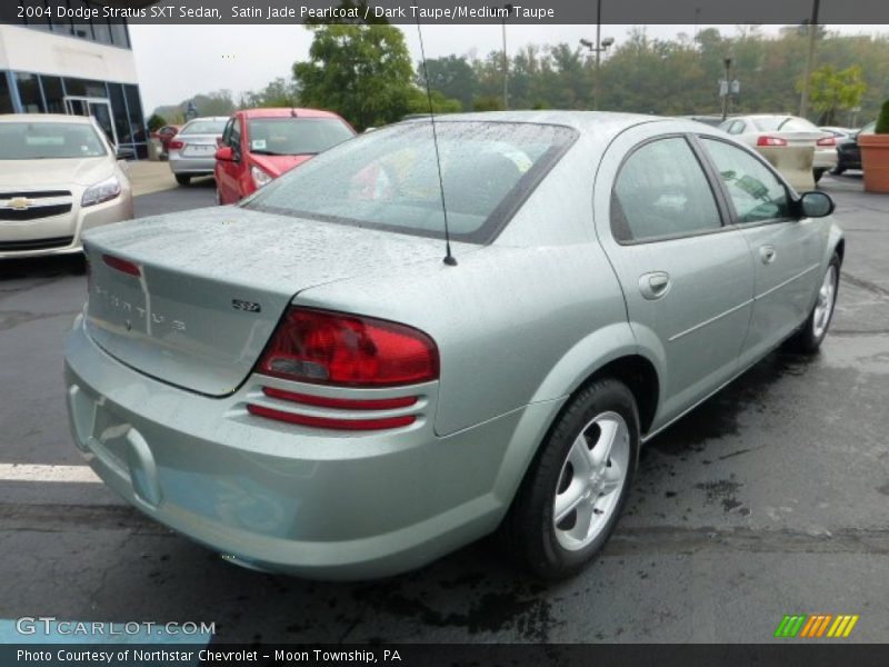 Satin Jade Pearlcoat / Dark Taupe/Medium Taupe 2004 Dodge Stratus SXT Sedan