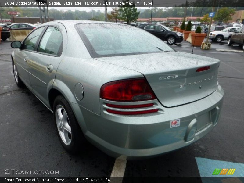 Satin Jade Pearlcoat / Dark Taupe/Medium Taupe 2004 Dodge Stratus SXT Sedan