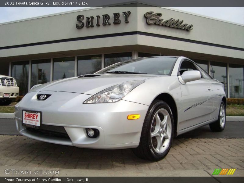 Liquid Silver / Black 2001 Toyota Celica GT-S