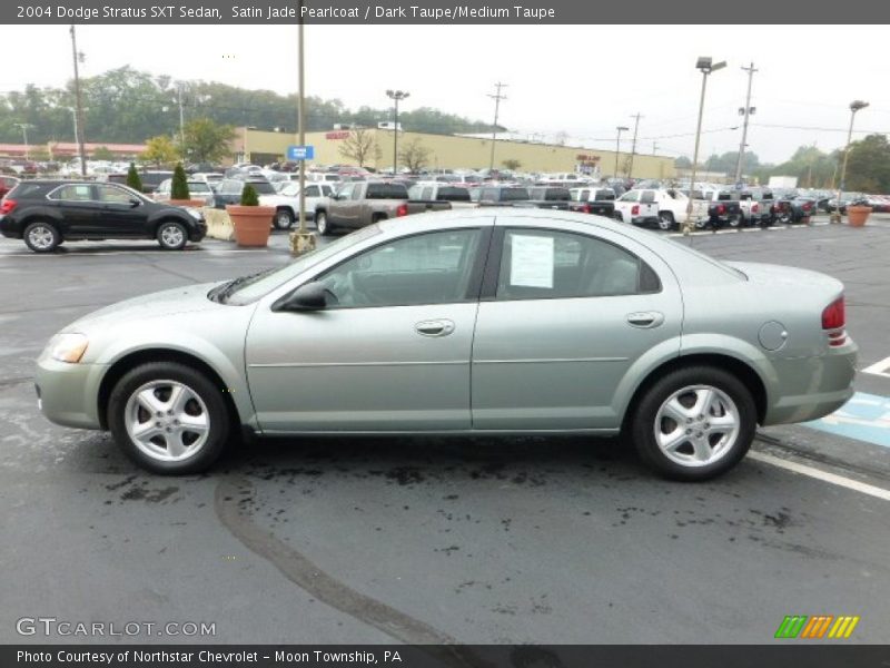 Satin Jade Pearlcoat / Dark Taupe/Medium Taupe 2004 Dodge Stratus SXT Sedan