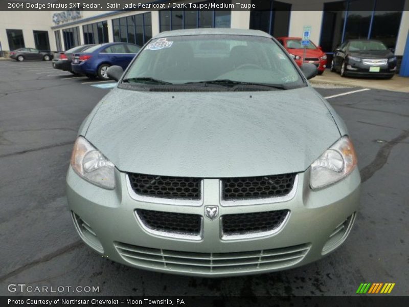 Satin Jade Pearlcoat / Dark Taupe/Medium Taupe 2004 Dodge Stratus SXT Sedan