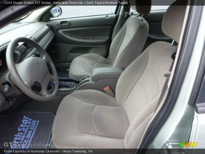 Satin Jade Pearlcoat / Dark Taupe/Medium Taupe 2004 Dodge Stratus SXT Sedan