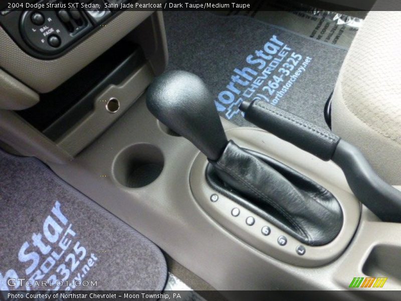 Satin Jade Pearlcoat / Dark Taupe/Medium Taupe 2004 Dodge Stratus SXT Sedan