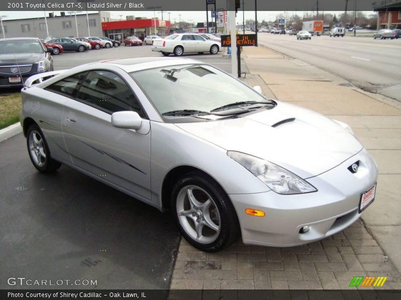 Liquid Silver / Black 2001 Toyota Celica GT-S
