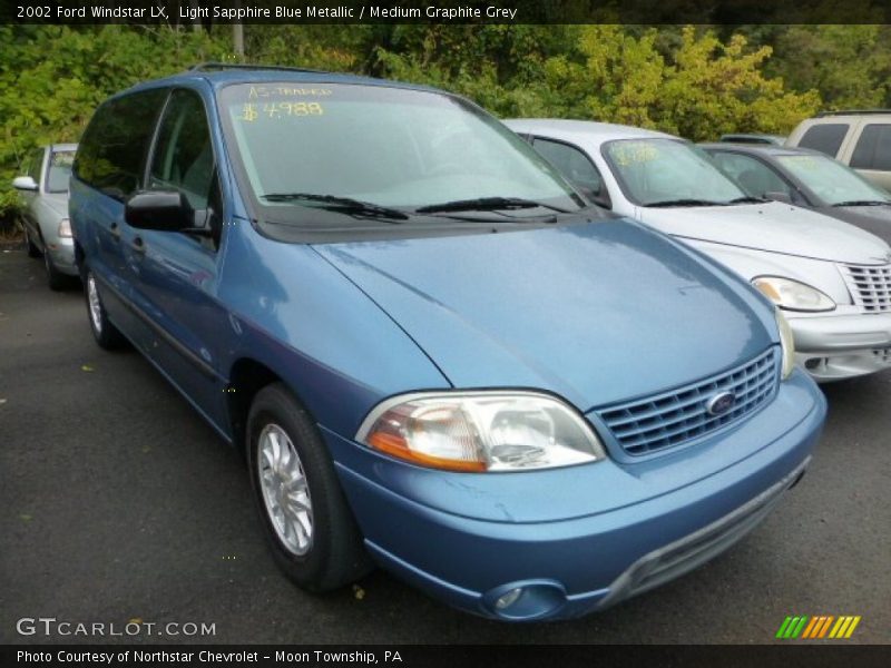 Light Sapphire Blue Metallic / Medium Graphite Grey 2002 Ford Windstar LX