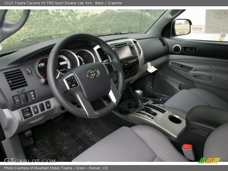 Graphite Interior - 2013 Tacoma V6 TRD Sport Double Cab 4x4 