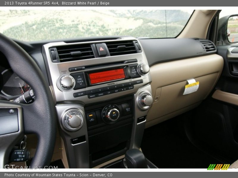 Blizzard White Pearl / Beige 2013 Toyota 4Runner SR5 4x4