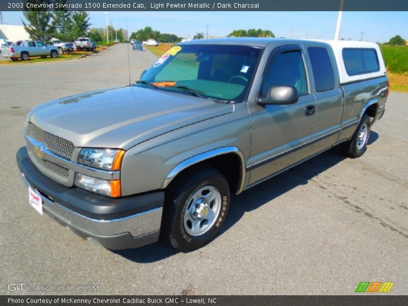 Light Pewter Metallic / Dark Charcoal 2003 Chevrolet Silverado 1500 Extended Cab