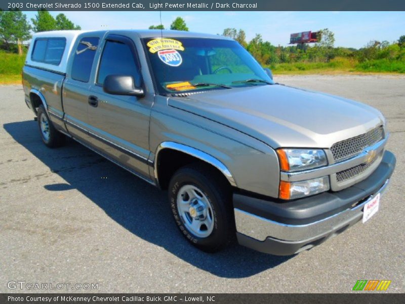 Light Pewter Metallic / Dark Charcoal 2003 Chevrolet Silverado 1500 Extended Cab