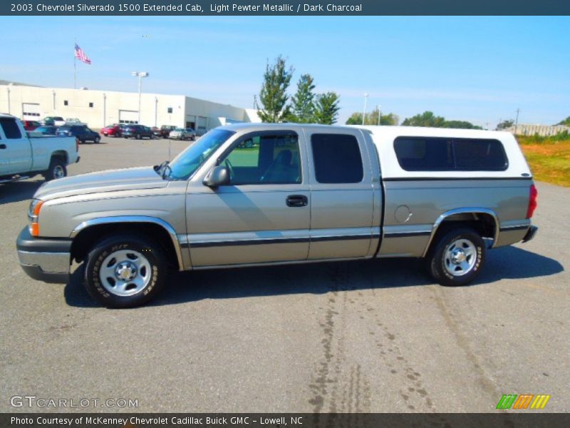 Light Pewter Metallic / Dark Charcoal 2003 Chevrolet Silverado 1500 Extended Cab