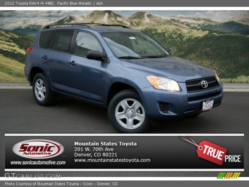 Pacific Blue Metallic / Ash 2012 Toyota RAV4 I4 4WD