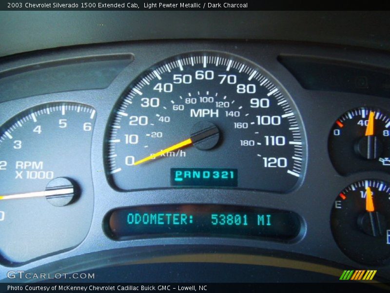  2003 Silverado 1500 Extended Cab Extended Cab Gauges
