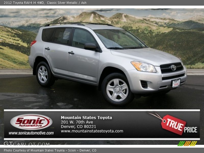 Classic Silver Metallic / Ash 2012 Toyota RAV4 I4 4WD