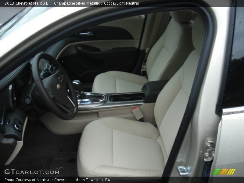 Champagne Silver Metallic / Cocoa/Light Neutral 2013 Chevrolet Malibu LT