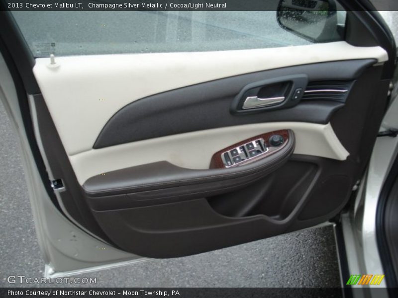 Champagne Silver Metallic / Cocoa/Light Neutral 2013 Chevrolet Malibu LT