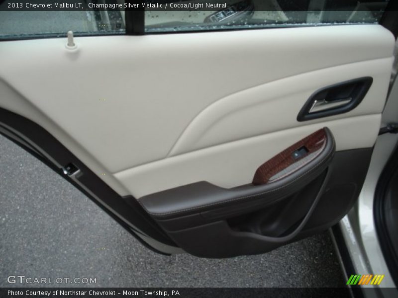 Champagne Silver Metallic / Cocoa/Light Neutral 2013 Chevrolet Malibu LT