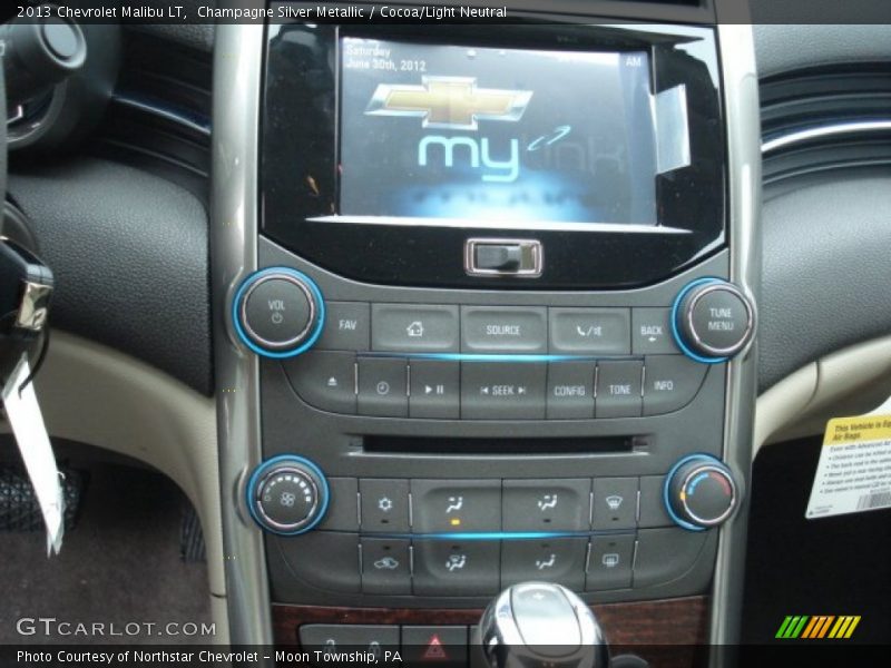 Champagne Silver Metallic / Cocoa/Light Neutral 2013 Chevrolet Malibu LT