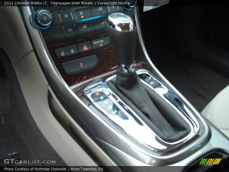 Champagne Silver Metallic / Cocoa/Light Neutral 2013 Chevrolet Malibu LT