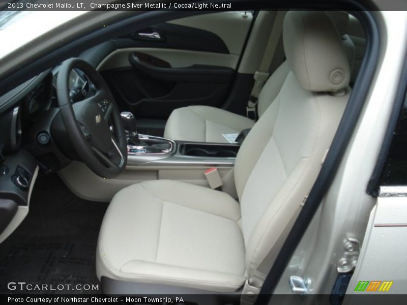 Champagne Silver Metallic / Cocoa/Light Neutral 2013 Chevrolet Malibu LT