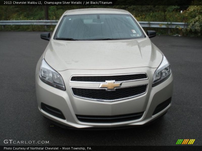 Champagne Silver Metallic / Jet Black/Titanium 2013 Chevrolet Malibu LS