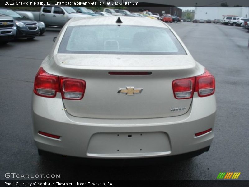 Champagne Silver Metallic / Jet Black/Titanium 2013 Chevrolet Malibu LS