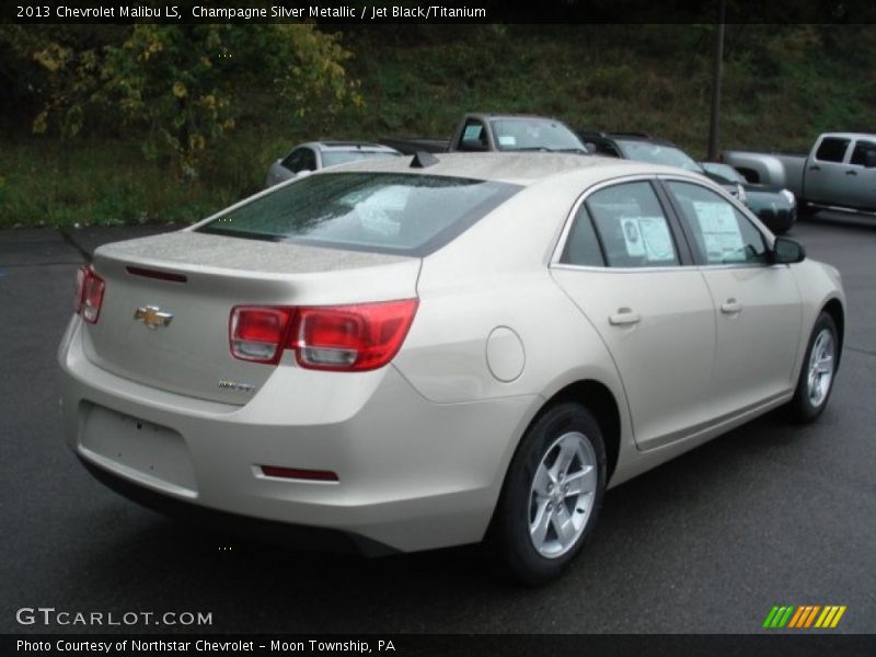 Champagne Silver Metallic / Jet Black/Titanium 2013 Chevrolet Malibu LS
