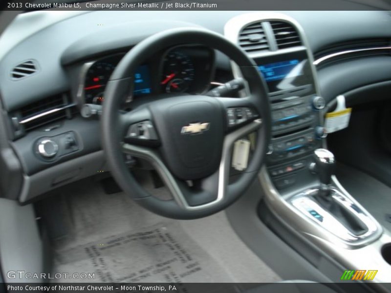 Champagne Silver Metallic / Jet Black/Titanium 2013 Chevrolet Malibu LS