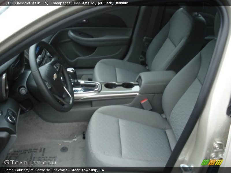 Champagne Silver Metallic / Jet Black/Titanium 2013 Chevrolet Malibu LS