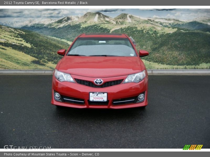 Barcelona Red Metallic / Black 2012 Toyota Camry SE