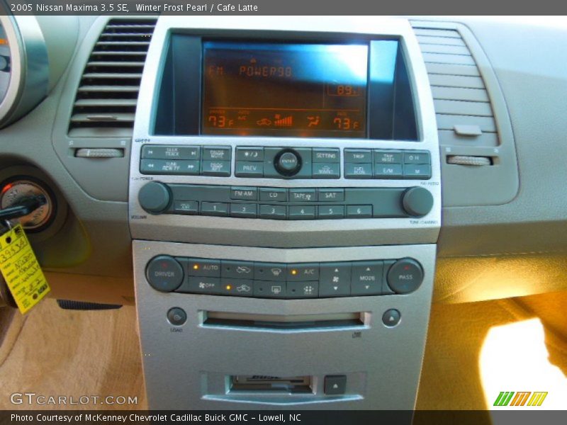 Controls of 2005 Maxima 3.5 SE