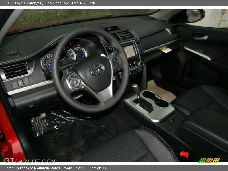 Barcelona Red Metallic / Black 2012 Toyota Camry SE