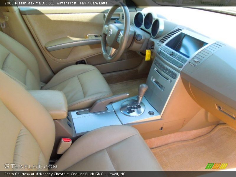Winter Frost Pearl / Cafe Latte 2005 Nissan Maxima 3.5 SE