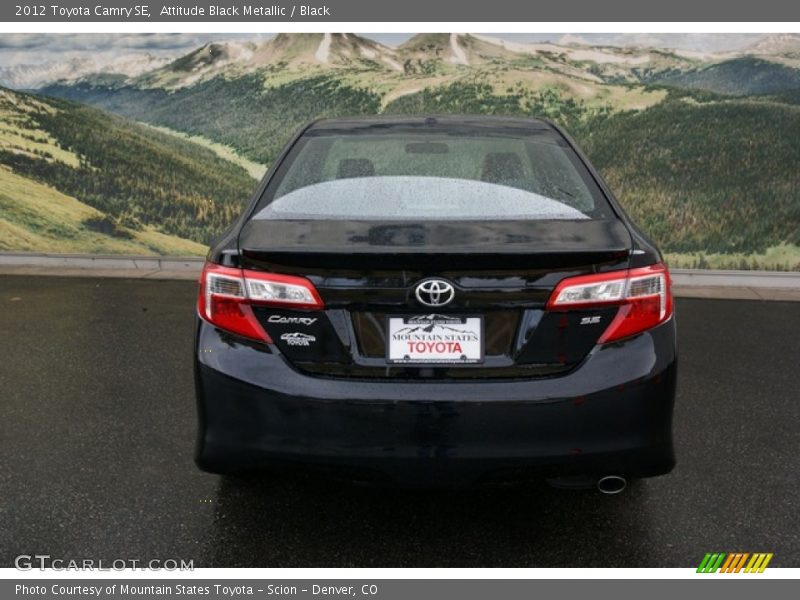 Attitude Black Metallic / Black 2012 Toyota Camry SE