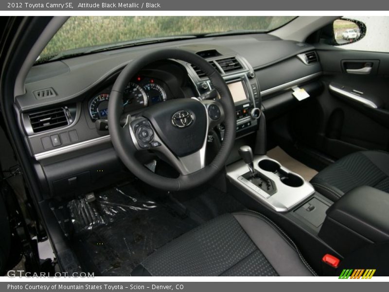 Attitude Black Metallic / Black 2012 Toyota Camry SE