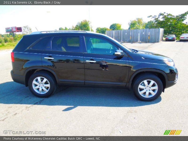 Ebony Black / Gray 2011 Kia Sorento LX