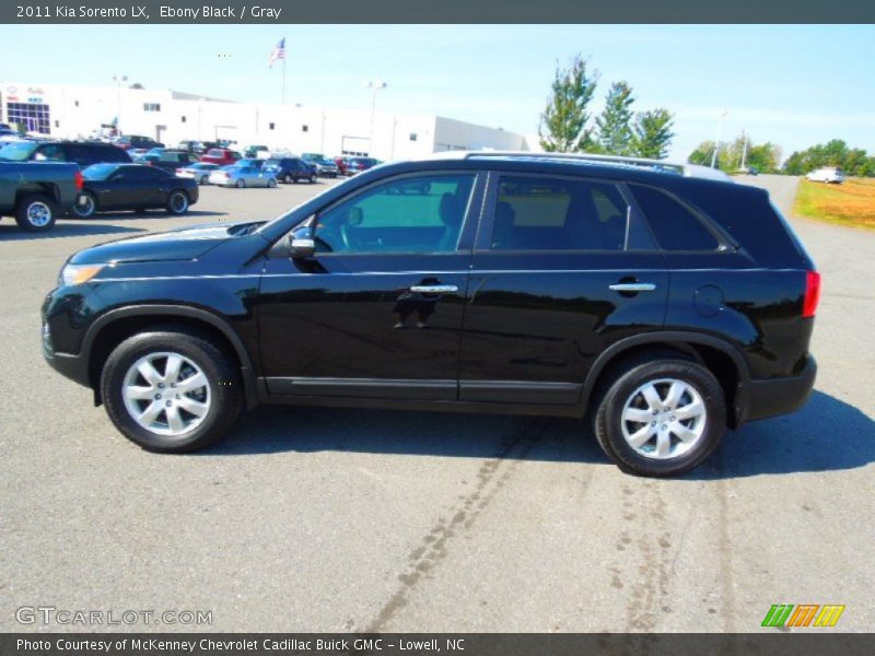 Ebony Black / Gray 2011 Kia Sorento LX