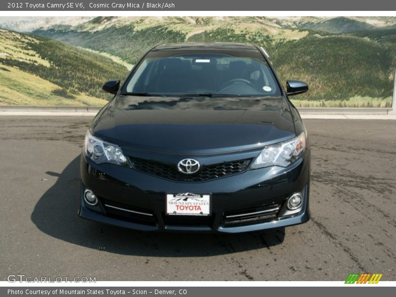 Cosmic Gray Mica / Black/Ash 2012 Toyota Camry SE V6