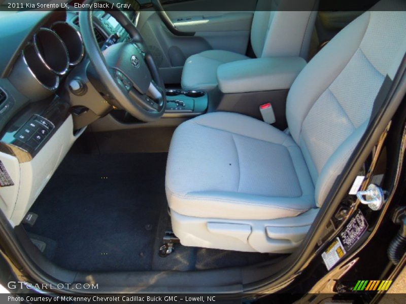 Ebony Black / Gray 2011 Kia Sorento LX