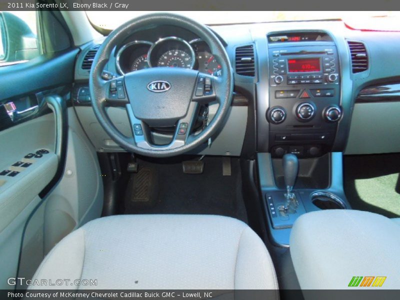 Ebony Black / Gray 2011 Kia Sorento LX