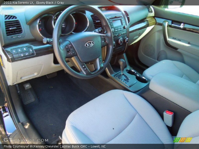 Ebony Black / Gray 2011 Kia Sorento LX