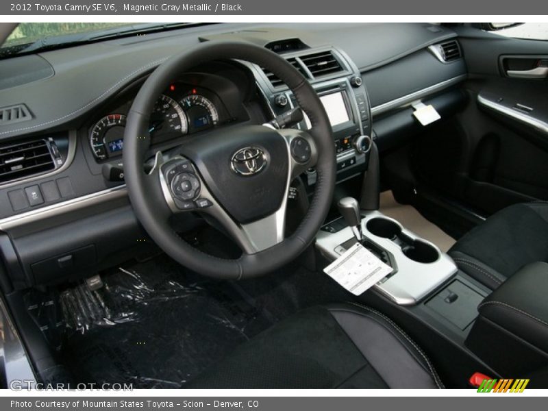 Magnetic Gray Metallic / Black 2012 Toyota Camry SE V6