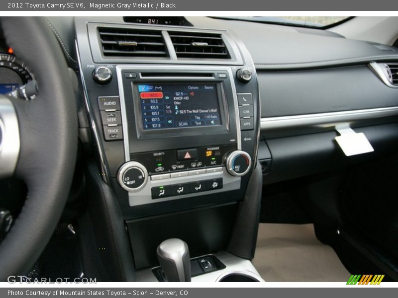 Magnetic Gray Metallic / Black 2012 Toyota Camry SE V6