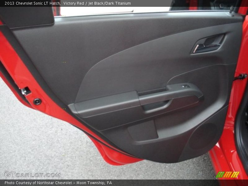Victory Red / Jet Black/Dark Titanium 2013 Chevrolet Sonic LT Hatch