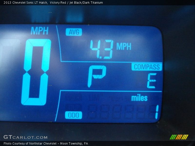 Victory Red / Jet Black/Dark Titanium 2013 Chevrolet Sonic LT Hatch