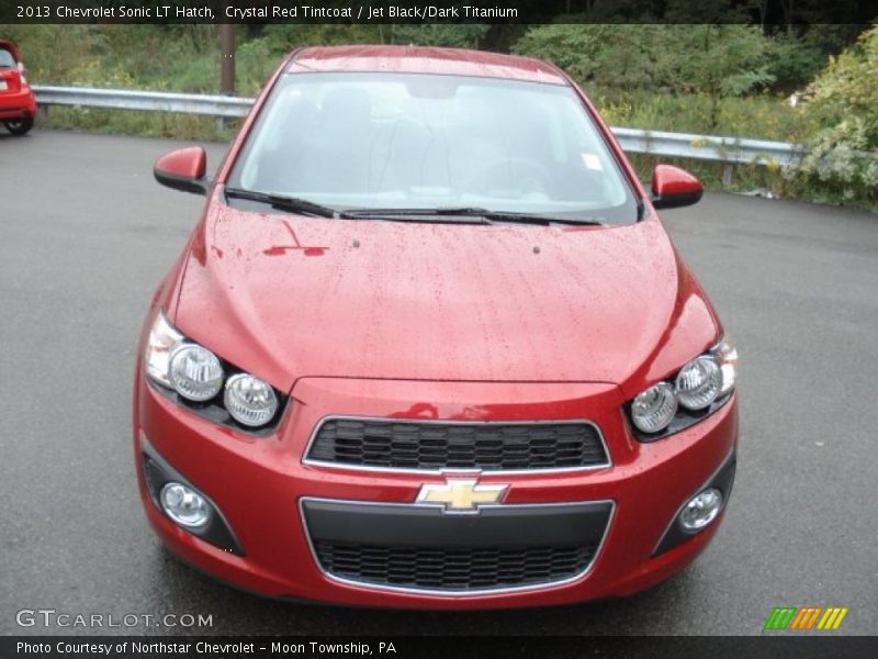 Crystal Red Tintcoat / Jet Black/Dark Titanium 2013 Chevrolet Sonic LT Hatch