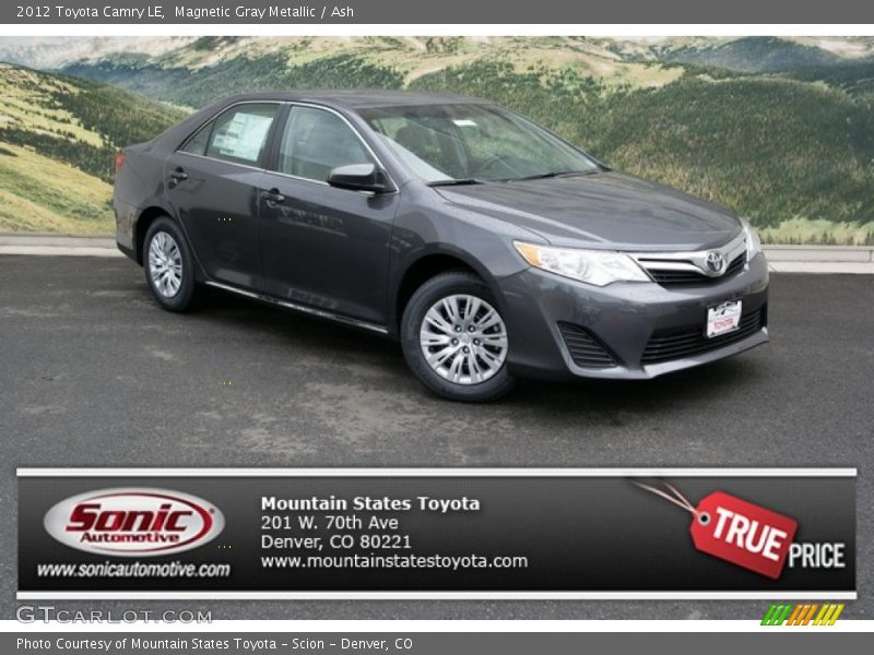 Magnetic Gray Metallic / Ash 2012 Toyota Camry LE