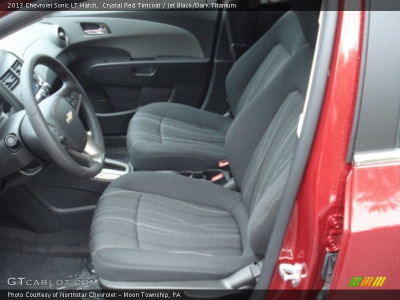 Crystal Red Tintcoat / Jet Black/Dark Titanium 2013 Chevrolet Sonic LT Hatch