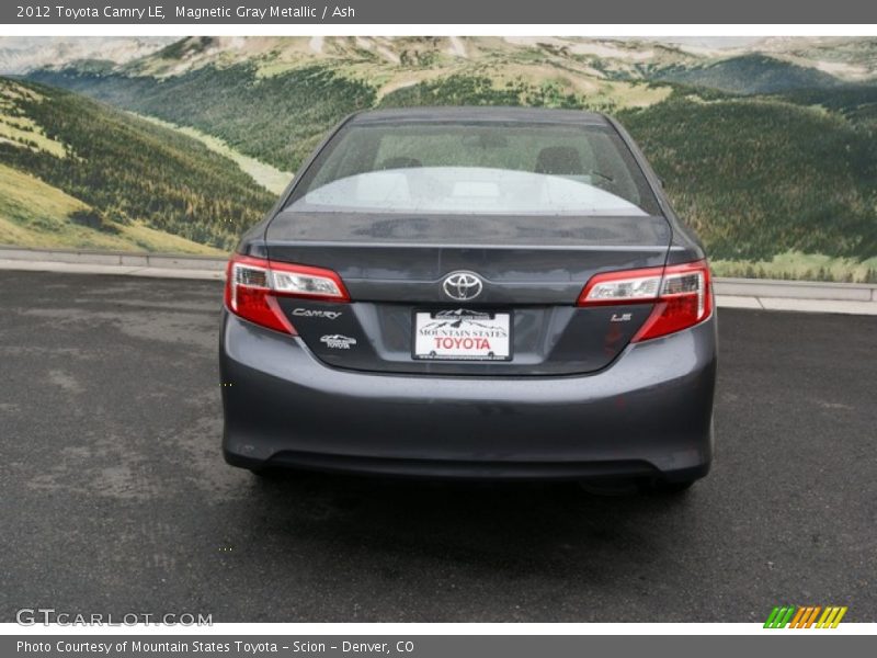 Magnetic Gray Metallic / Ash 2012 Toyota Camry LE